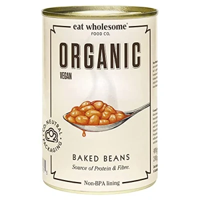 Image de Eat Wholesome Lot de 12 haricots cuits biologiques 400 g