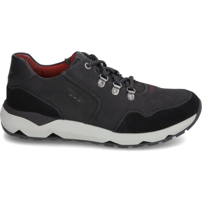 Afbeelding van Josef Seibel Jeremiah 06 Sneakers laag schwarzkombi, Heren, Maat: 40, Schwarz kombi Leer