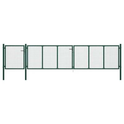 Afbeelding van Poort 500x100 cm staal groen