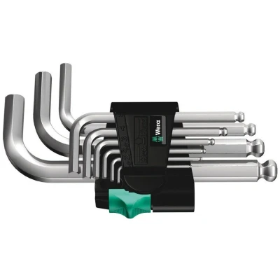 Afbeelding van Wera 9 delige inbussleutelset clip 1,5 10mm