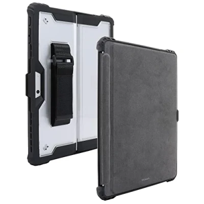 Afbeelding van JT Berlin Handstrap Case Book cover Zwart, Transparant Tabletcover