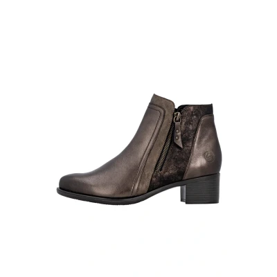 Afbeelding van Remonte Dames Enkellaars R5172 90 Brons Metallic Maat 38