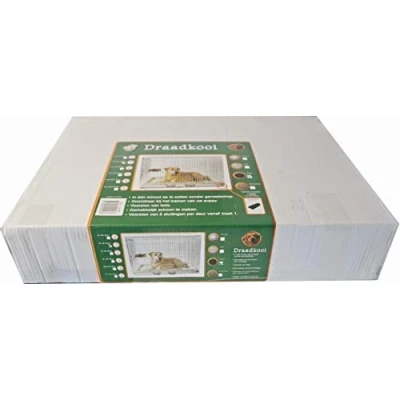 Afbeelding van Draadkooi 2 deurs zwart nr. 1 60x43x52 cm Gebr. de Boon