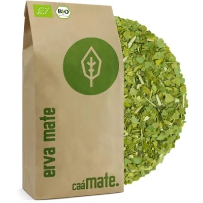 Afbeelding van Biologische mat 200 g ● fris en groen Originele Yerba luchtgedroogd rookvrij plasticvrij fair maté thee gemaakt van matébladeren, takken bladpoeder