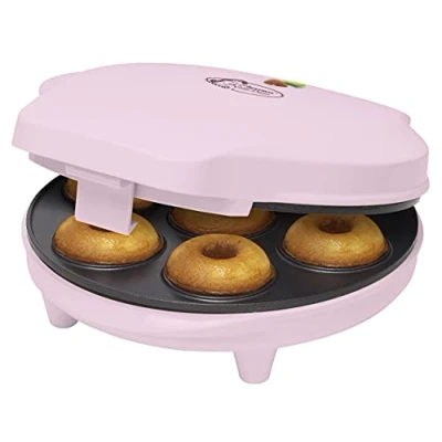 Image de Appareil à beignets/donuts 700w rose Bestron ADM218SDP