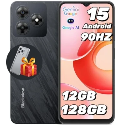 Afbeelding van Blackview Wave 8 Android 14 smartphone, 12 GB + 128 GB/2 TB TF, 6,56 inch 90 Hz, 13 MP camera, 5000 mAh, 4G Dual SIM mobiele telefoon, Octa Core Mobiles, Face ID/Fingerprint/OTG/GPS