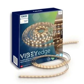 Afbeelding van Calex Vibey LED Strip 5 meter Voor Binnen Met App Warm wit licht Inclusief Afstandsbediening