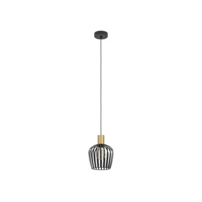Afbeelding van EGLO Empoli Hanglamp E27 Ø 20 cm Zwart/Goud