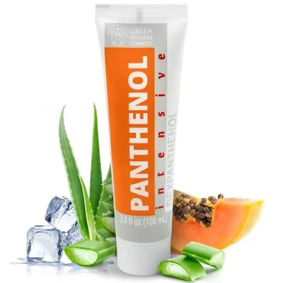 Afbeelding van 9% intense panthenol crème met aloë vera en hyaluronzuur, diepe hydratatie, verzorging na de zon tatoeage, voor alle huidtypes, 100 ml