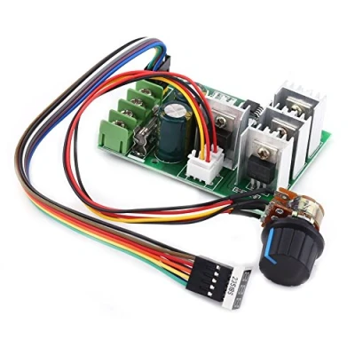 Afbeelding van DC 6 V, 9 12 24 36 48 60 30 A, PWM, snelheidsregelmodule, gelijkstroommotor