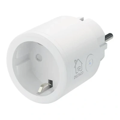 Afbeelding van Deltaco Smart Home 1x Slimme Draadloze Stekker WiFi 10A 2400W Timer Wit