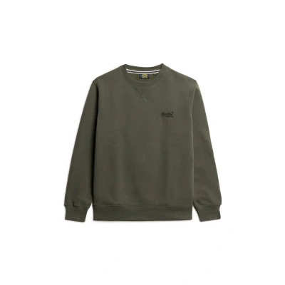 Afbeelding van Superdry Essential LOGO CREW Sweater, Heren, Maat: XXL, Dark grey green