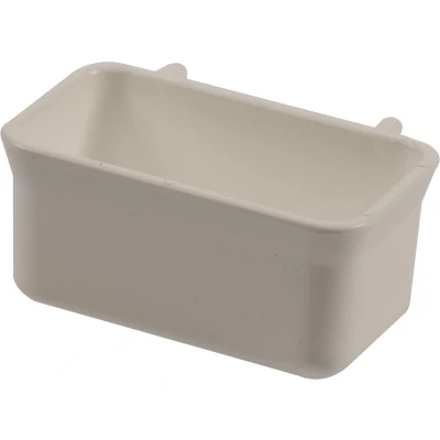 Afbeelding van Duvoplus Drinkbak Vogel Eetbakje Plastic Met Haak 9x5x4,5cm 1st