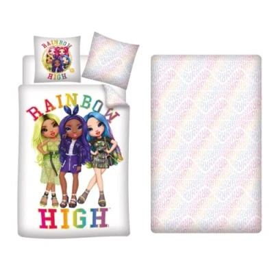 Afbeelding van Rainbow High Dekbedovertrek 140 x 200 cm / 65 Hoeslaken 90 Polyester