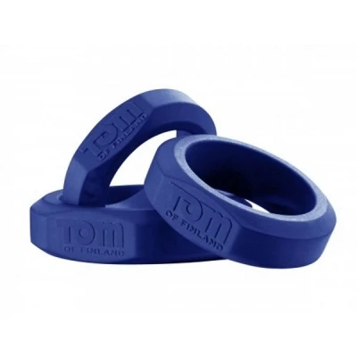 Afbeelding van Tom of Finland Blauwe cockringen set