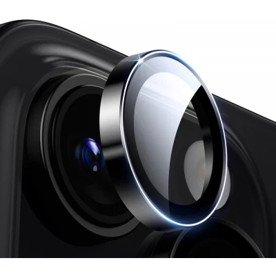 Afbeelding van ESR Armorite Camera Lens Protector Geschikt voor Apple iPhone 16 Pro / Max 9H Tempered Glass Case Friendly Zwart (1 Pack)