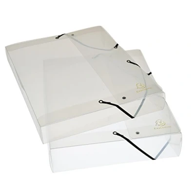 Afbeelding van Exacompta Exabox 5962E aktetoos rug 25 mm polypropyleen kristal
