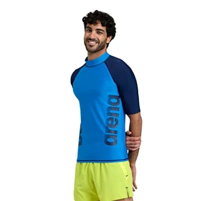 Afbeelding van Arena heren Rash Vest S/S Graphic Guard Shirt voor