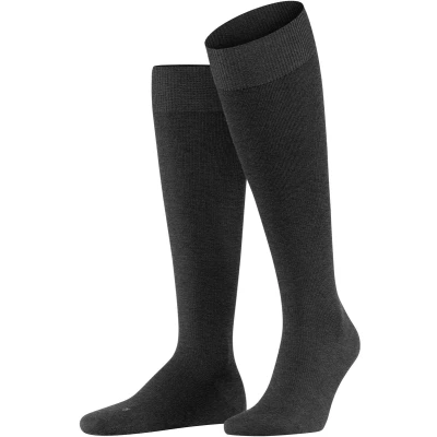 Afbeelding van Falke Energizing WOOL Compression Kniekousen anthra.mel, Heren, Maat: 43/44, Anthra.mel