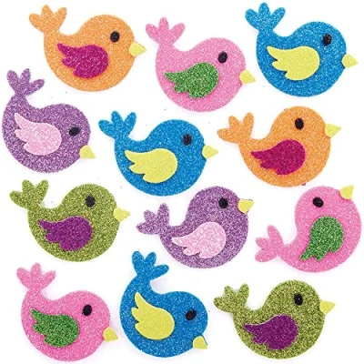 Afbeelding van Baker Ross FC716 100 stuks glitterstickers voor kinderen