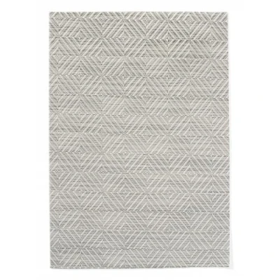Afbeelding van Hendi Geometrisch patroon placemats antislip flexibel set van 6 zilver 450x300 mm