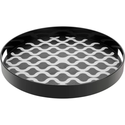 Afbeelding van Olympia Kristallon Pc Rond Antislipblad met Handgrepen 355 mm 14&quot; DP665 Horeca &amp; Professioneel