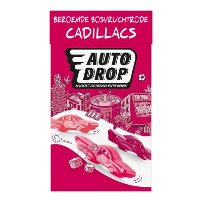 Afbeelding van Autodrop Beroemde Bosvruchtrode Cadillacs (280 gram)