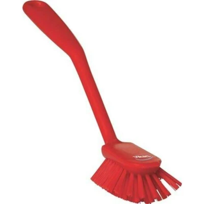Image de VIKAN 42374 brosse à vaisselle, 280 mm, polyester, moyen, rouge 4237/4