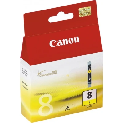 Afbeelding van Canon inktcartridge CLI 8Y, 530 pagina&#039;s, OEM 0623B001, geel