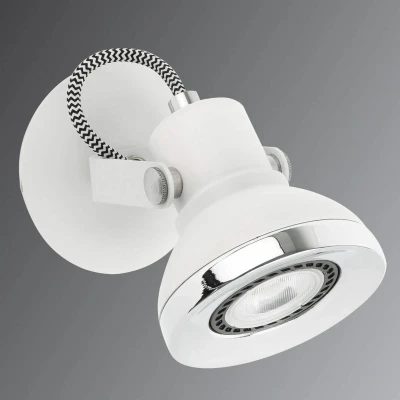 Afbeelding van Wandspot ring met LED in Wit