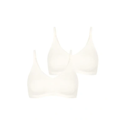 Afbeelding van Sloggi 2PACK GO Daily SOFT Triangel BH, Dames, Maat: Large, Silk white