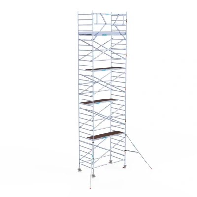Afbeelding van Professionele rolsteiger 135x250x10.20m werkhoogte wooddeck