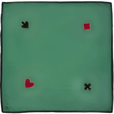 Afbeelding van Kaartkleed 150x150 cm.groen Wasbaar