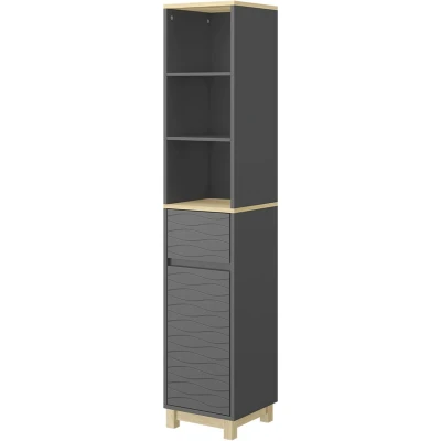Afbeelding van Vicco Livia Badkamermeubels 30 x 151.5 cm met lade Antraciet