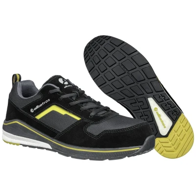 Afbeelding van Albatros Court Black Low 647600263000042 Lage veiligheidsschoenen ESD S3 Schoenmaat (EU): 42 Zwart, Geel 1 paar