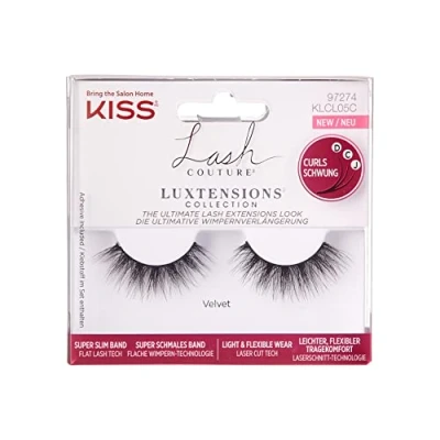 Afbeelding van KISS Lash Couture Collection LuXtension kunstwimpers van licht en flexibel fluweel, superfijne band, inclusief wimperlijm