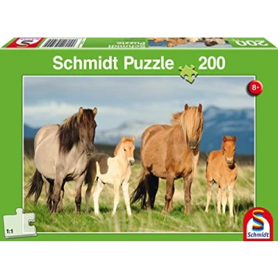 Afbeelding van Schmidt puzzel Paardenfamilie 200 stukjes 8+