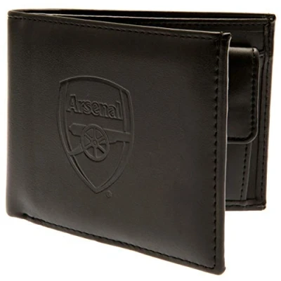 Afbeelding van Football Arsenal Club Officiële lederen portemonnee met wapen van RFID beveiligingsteam