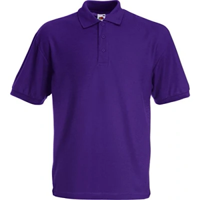 Afbeelding van Fruit of the Loom Poloshirt voor heren, Paars.