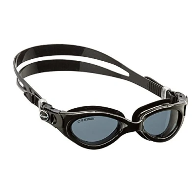 Afbeelding van Cressi Flash Swim Lady Goggles zwembril voor dames, zwart/rookglazen, eenheidsmaat
