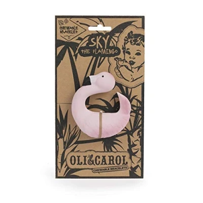 Afbeelding van Oli &amp; carol bad bijtarmband flamingo sky