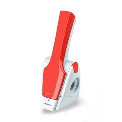 Afbeelding van Ariete Gratì 2.0 447 Elektrische kaasrasp, draadloos, met roestvrijstalen rol, 1 kg kaas oplaadbare batterij, rasp voor verschillende ingrediënten, 1500 mAh, wit/oranje