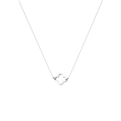 Afbeelding van Elli Cloverleaf Ketting silvercoloured, Dames, Maat: 40, Silver coloured