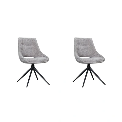 Afbeelding van LABEL51 Eetkamerstoel Marlow Stone Elite set van 2