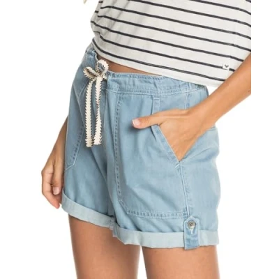 Afbeelding van Roxy Milady Beach J Dnst Bfn0 Elastische denim shorts voor dames