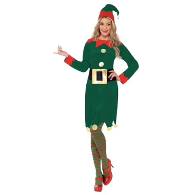 Afbeelding van Elfen kostuum voor dames Kerst Verkleedkleding Small 36 38