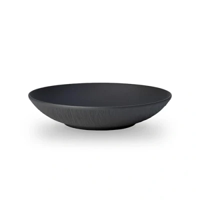 Afbeelding van Villeroy &amp; Boch Manufacture Rock Diep Bord / Schaal Plat 24 cm Zwart