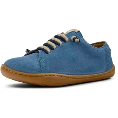 Afbeelding van Camper PEU CAMI KIDS Unisex Sportieve veterschoenen voor kinderen, Maat: 27, Mittelblau Veloursleer