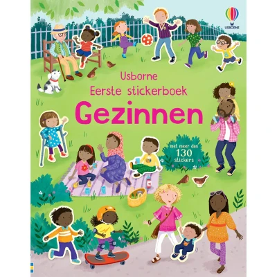 Afbeelding van Uitgeverij usborne eerste stickerboek gezinnen