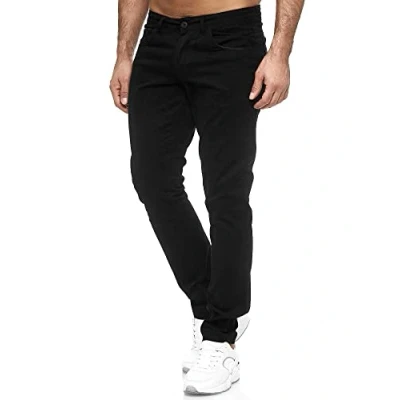 Afbeelding van Tazzio Heren Jeans Slim Fit Used Style 165251, zwart.